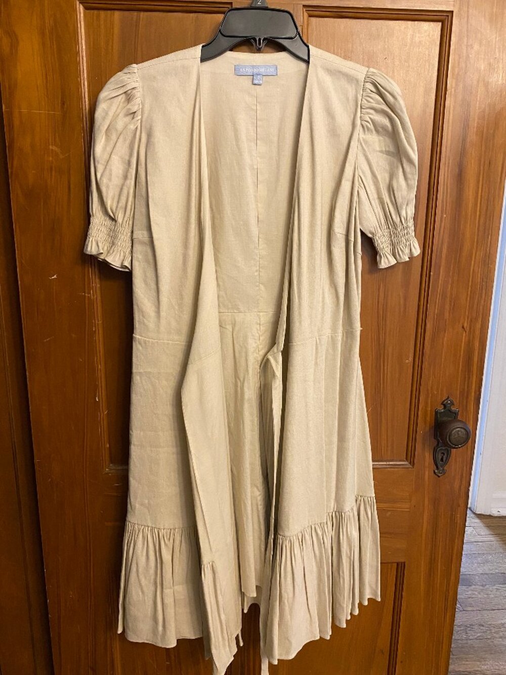 Antonio Melani Linen Blend Wrap Dress Size 2 - Picture 1 of 4